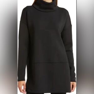 Spanx Air Essentials Black Turtleneck Sweater